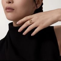 خاتم المسمار الدبل بألماس وخيارات لون الذهب