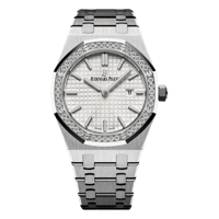 ساعة رويال اوك بألماس وخيارات لون المعدن