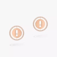 حلق لاكي موف بألماس وخيارات لون الذهب