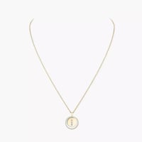 سلسال لاكي موف الوسط بألماس وخيارات لون الذهب