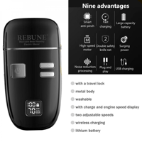 ماكينة حلاقة الشعر وتنعيمه لون اسود من ريبون