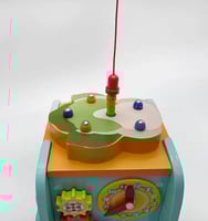 سيارة خشبية متعددة الأنشطة للأطفال