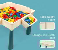 طاولة مكعبات ليجو متعددة الاستخدام - 300 قطعة