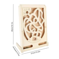 متاهة مونتيسوري القراصنة الخشبية ثلاثية الأبعاد لع...