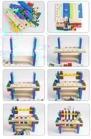 عدة النجّار الخشبية للأطفال
