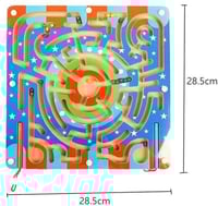 لعبة متاهة مغناطيس مربعة للأطفال - لتنمية التركيز