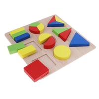 مجموعة الأشكال الهندسية المتداخلة الخشبية