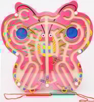 لعبة متاهة مغناطيس مربعة للأطفال - لتنمية التركيز