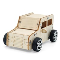 سيارة خشبية تركيب STEM