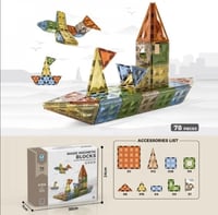 مكعبات المغناطيس الكرستالية 78 قطعة