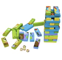 جانغا بازل خشبية - 3 في 1