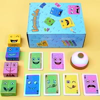 مكعبات تعبيرات الوجه مع جرس – تعليم المشاعر للأطفا...