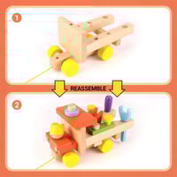 سيارة الفك والتركيب الخشبية