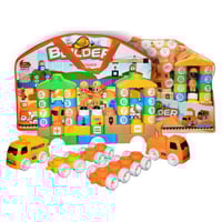 شنطة مكعبات مع سيارة – 93 قطعة