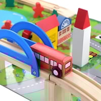 سكة جسر المدينة الخشبي