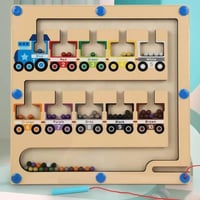 لعبة قطار متاهة الأرقام المغناطيسية لتنمية مهارات...