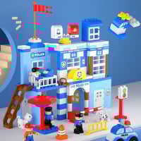 لعبة تركيب قاعة الشرطة 12 قطعة للأطفال