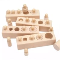 برج الأحجام الخشبي التعليمي