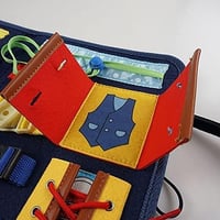 لعبة حقيبة قماشية تعليمية للأطفال - 14 وظيفة