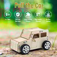 سيارة خشبية تركيب STEM