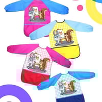 مريلة تلوين للأطفال بصور حيوانات