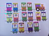 لعبة بازل قطار الحروف العربية للأطفال 58 قطعة - لت...