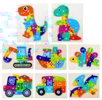 بازل خشبي متعدد الأشكال 3D