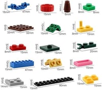 مكعبات بلاستيك - 500 قطعة