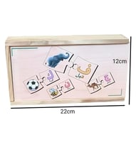 بازل الحروف والصور الخشبي لتعليم العربية