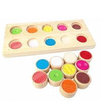 لعبة تطابق الملمس الخشبية