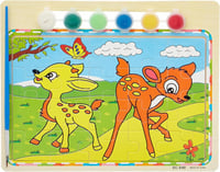 بازل تلوين مع الوان شكل حيوانات للأطفال - لتنمية ا...