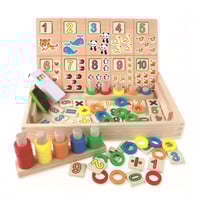 السبورة التعليمية للأرقام مع حلقات