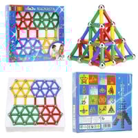 لعبة الأعواد المغناطيسية الهندسية (MAGNASTIX) - 10...