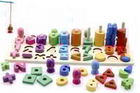 لوحة الأرقام مع الصيد الخشبية