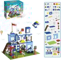 لعبة تركيب قاعة الشرطة 12 قطعة للأطفال