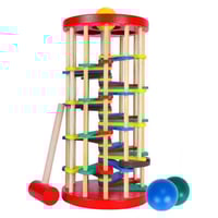 برج تدحرج الكرات الخشبي