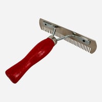 مشط المنيوم مقبض خشب