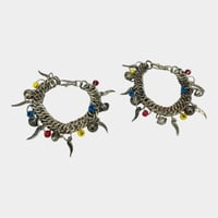 طقم خلاخل خيل فضي فاخر