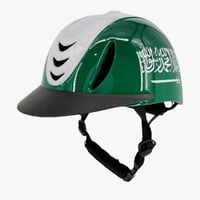 خوذة فروسية علم السعودية