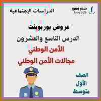 عرض بوربوينت -الدرس التاسع و العشرون- مجالات الامن...