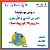 عرض بوربوينت -الدرس الثاني والأربعون-مفهوم التطوع...