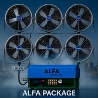 باكدج الأداء العالي – مضخة مع 6 مراوح لضباب مكثّف...