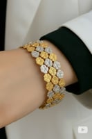 غوايش الوردات ميكس ابيض وذهبي صب