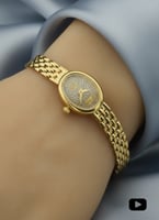 ساعة ذهب بيضاوية من HURANUS الإيطالية