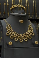 طقم ذهب جاسيكا إيطالي سادة