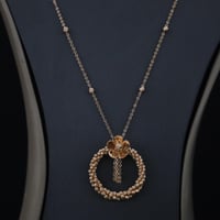 سبحة تصميم لازوردي وردة