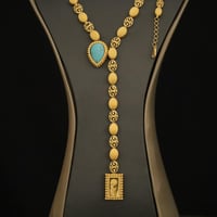 طقم حجر عقيق سماوي