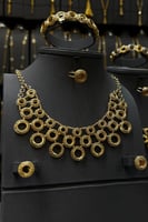 طقم ذهب جاسيكا إيطالي سادة