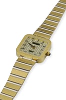 ساعة ذهب مربع من HURANUS الإيطالية