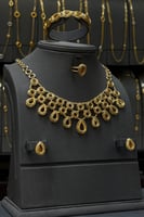 طقم ذهب جاسيكا إيطالي سادة